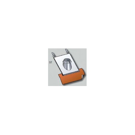 Solin Inox 15 à 30° tuile (y compris kit d'étancheité)