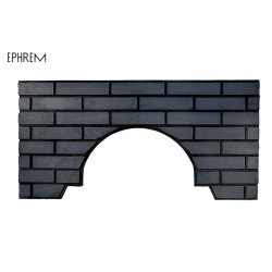 Façade Noire aspect briques pour fours domestiques EPHREM