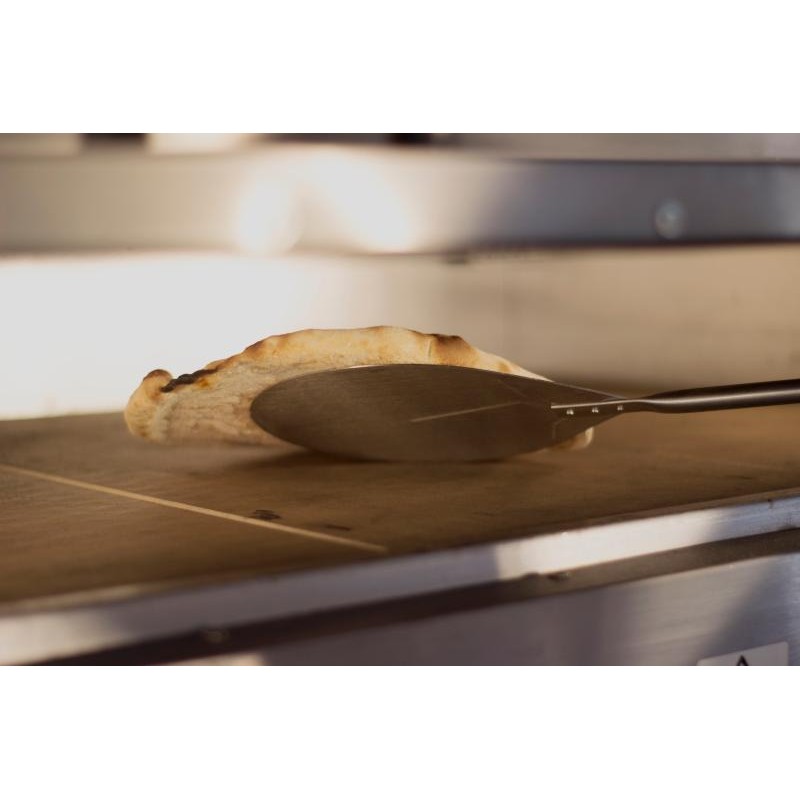 Support Pelle à Pizza Wanjorlay - Acier Inoxydable Brossé - Range Pelle Pratique - 41.5x8.3x3cm