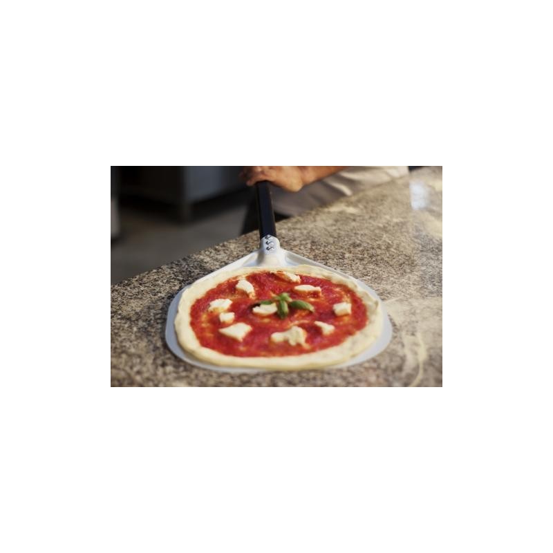 Megashopitalia Pelle à Pizza Aluminium 30+40cm - Poêle à Pain Perforée