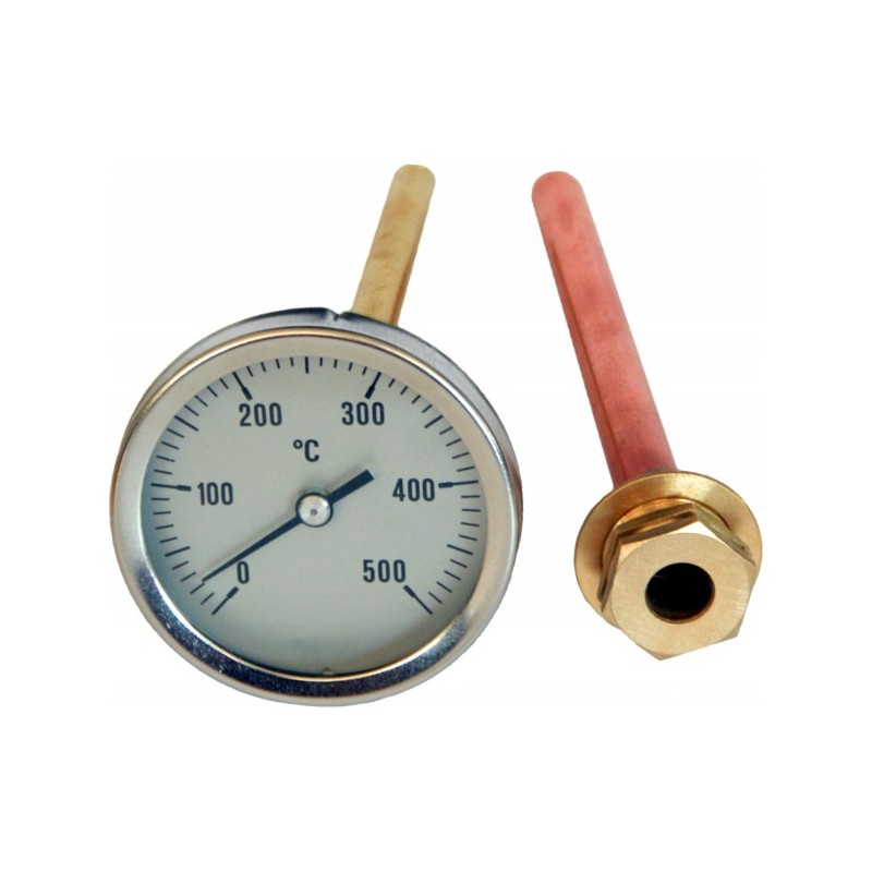 Thermomètre EPHREM Le 0/500° pour four à bois domestique